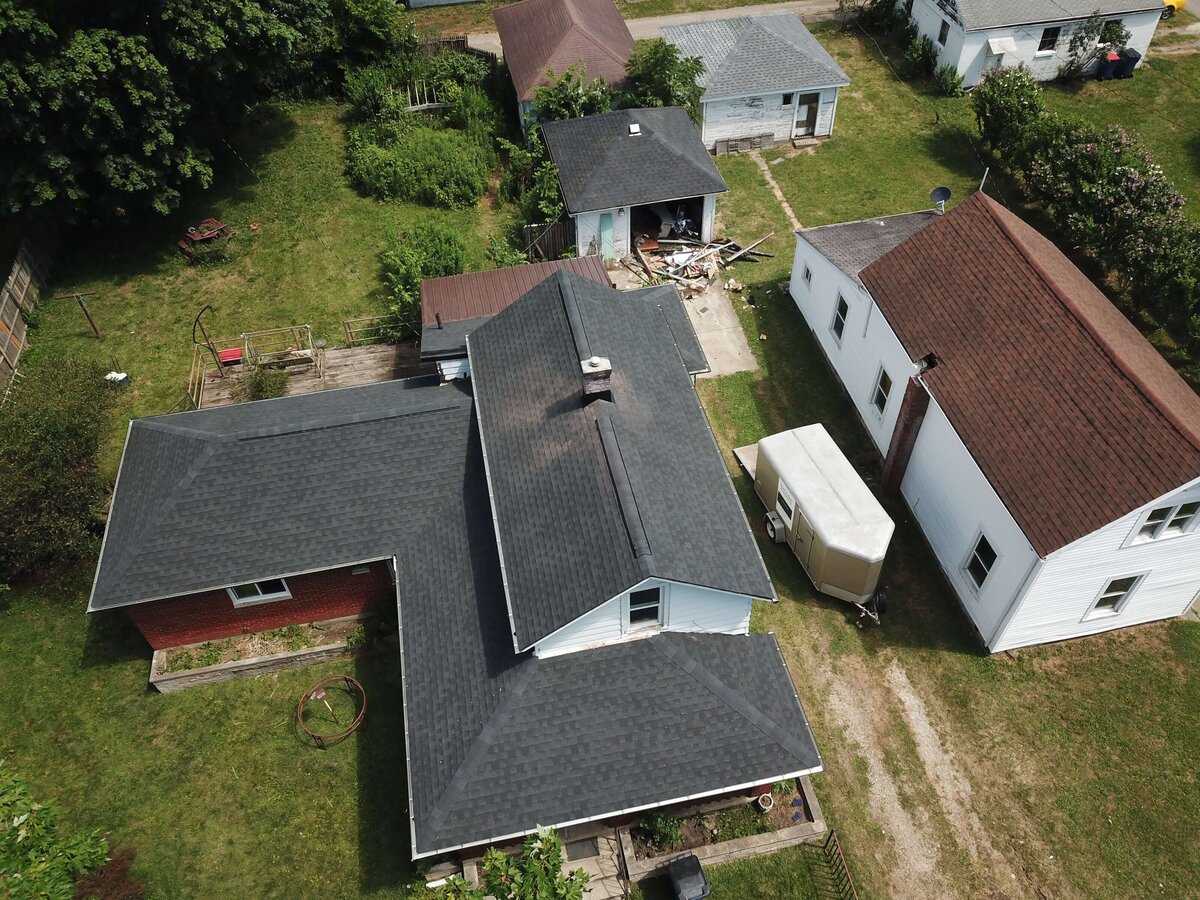 Black Bear Roofing project showing a newly installed roof.