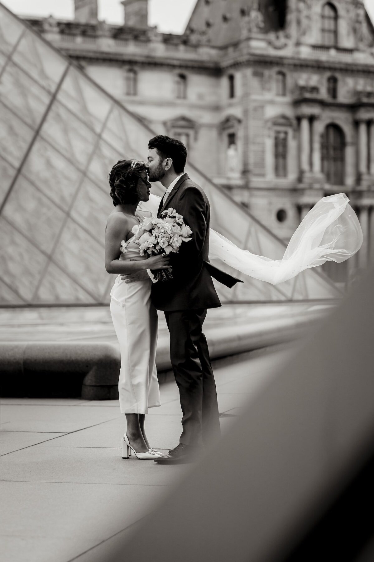 ANNABEE Photography - Alejandra & Alexis Bridal Paris130 BW
