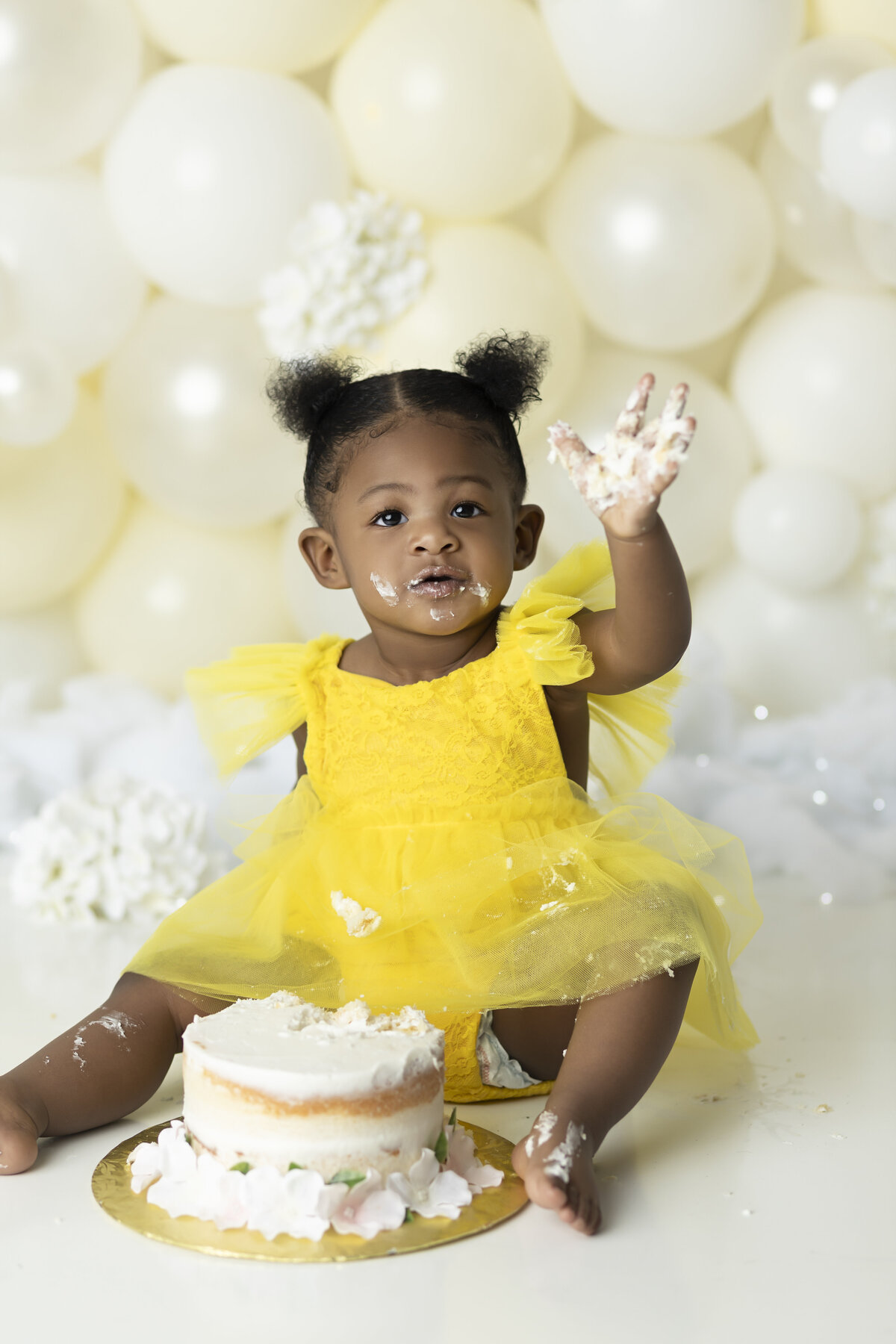 Hampton Georgia cake smash photographer, first birthday photographer in Atlanta, photography studio with props in jonesboro Georgia