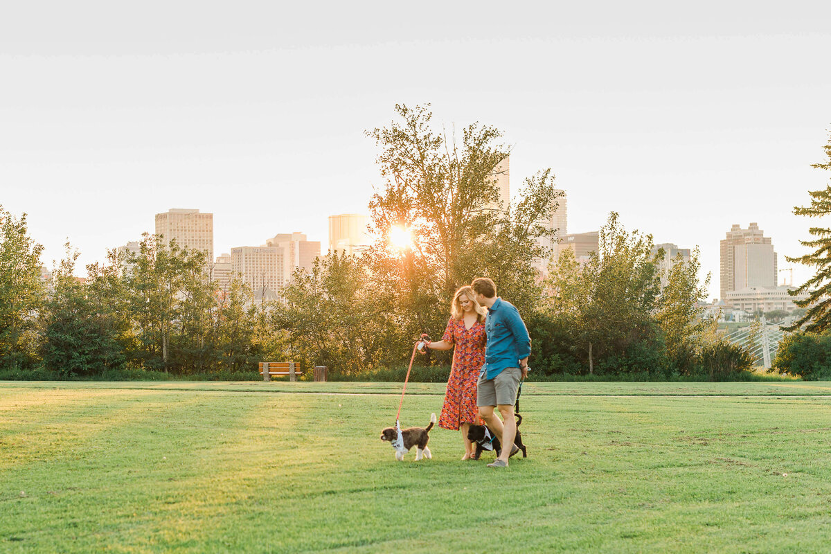 Edmonton-Wedding-Photography-Engagement-with-dogs-2