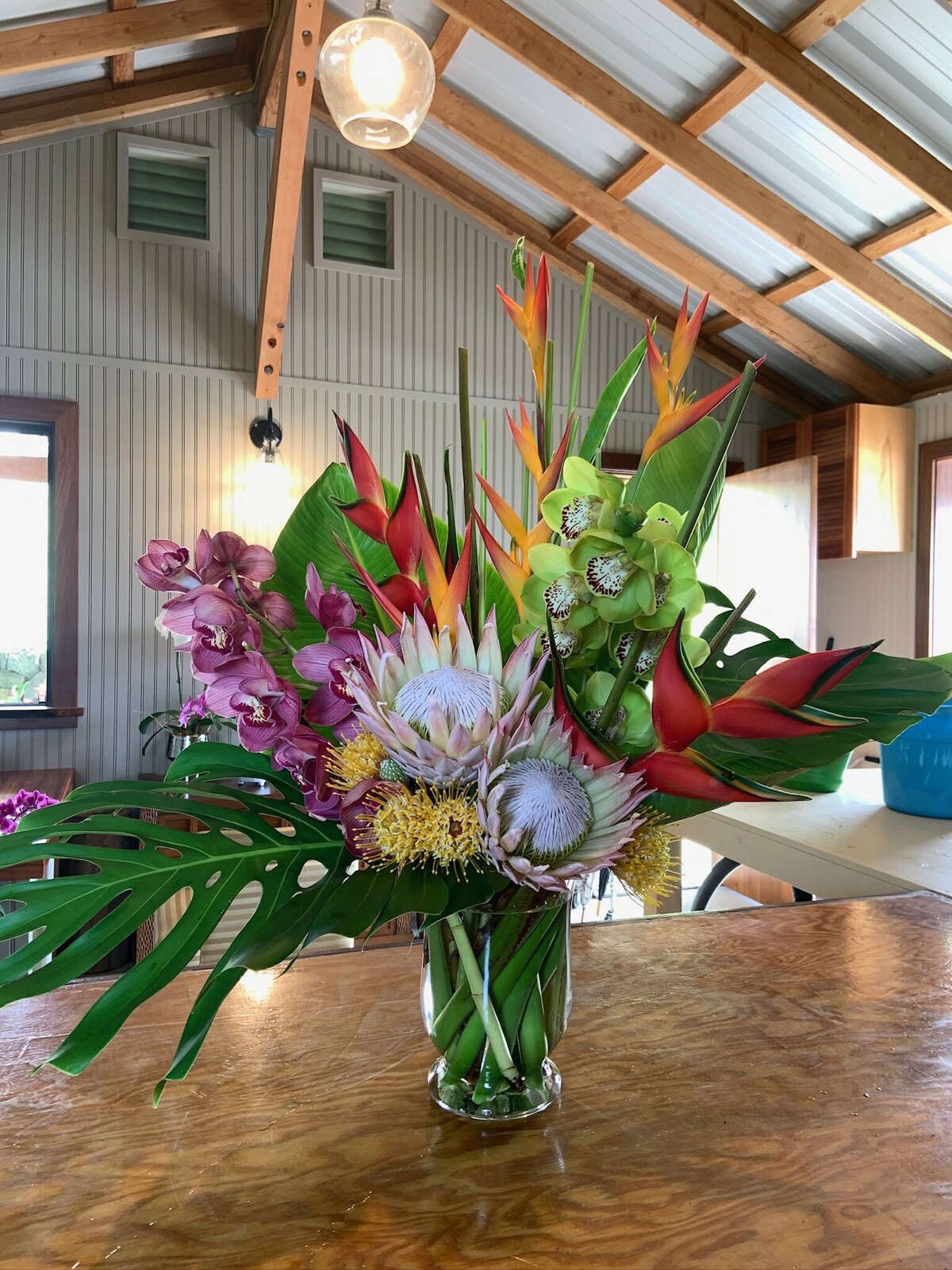 extravagant tropical arrangement