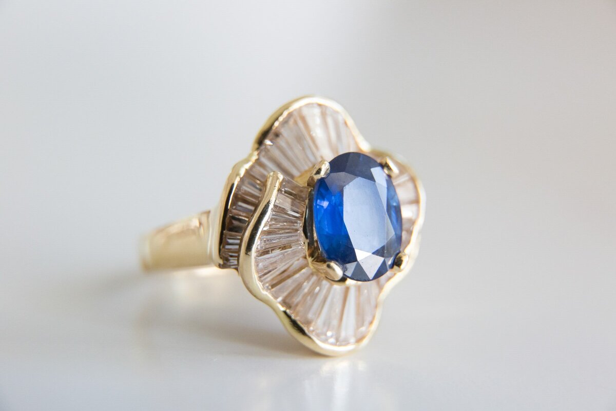 Something blue for good luck on a wedding day. Many people believe that objects can bring one's luck.  Blue has been connected to weddings for centuries, Wedding photographer in Raleigh, NC