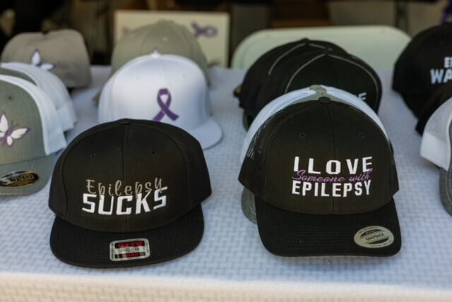 Epilepsy sucks andI love someone with epilepsy hats for sale.