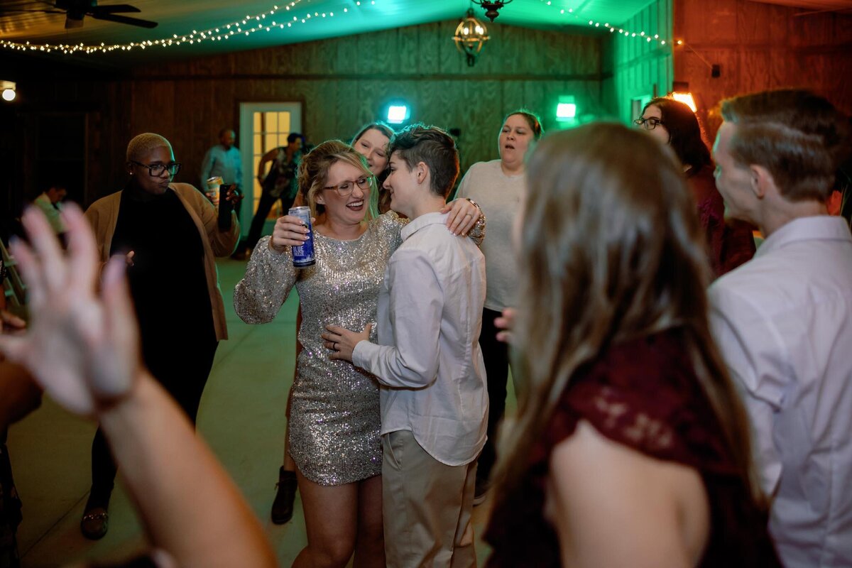 Wedding Reception at The Wilkes Cove Wedding Venue in Ozark Alabama. 
