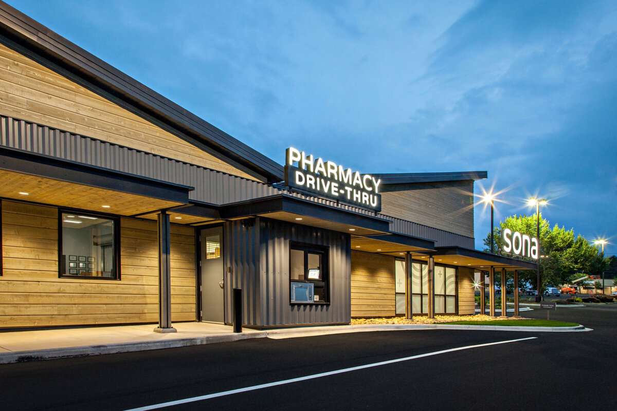 SONA Pharmacy + Clinic facilities built by Cooper Construction - 2