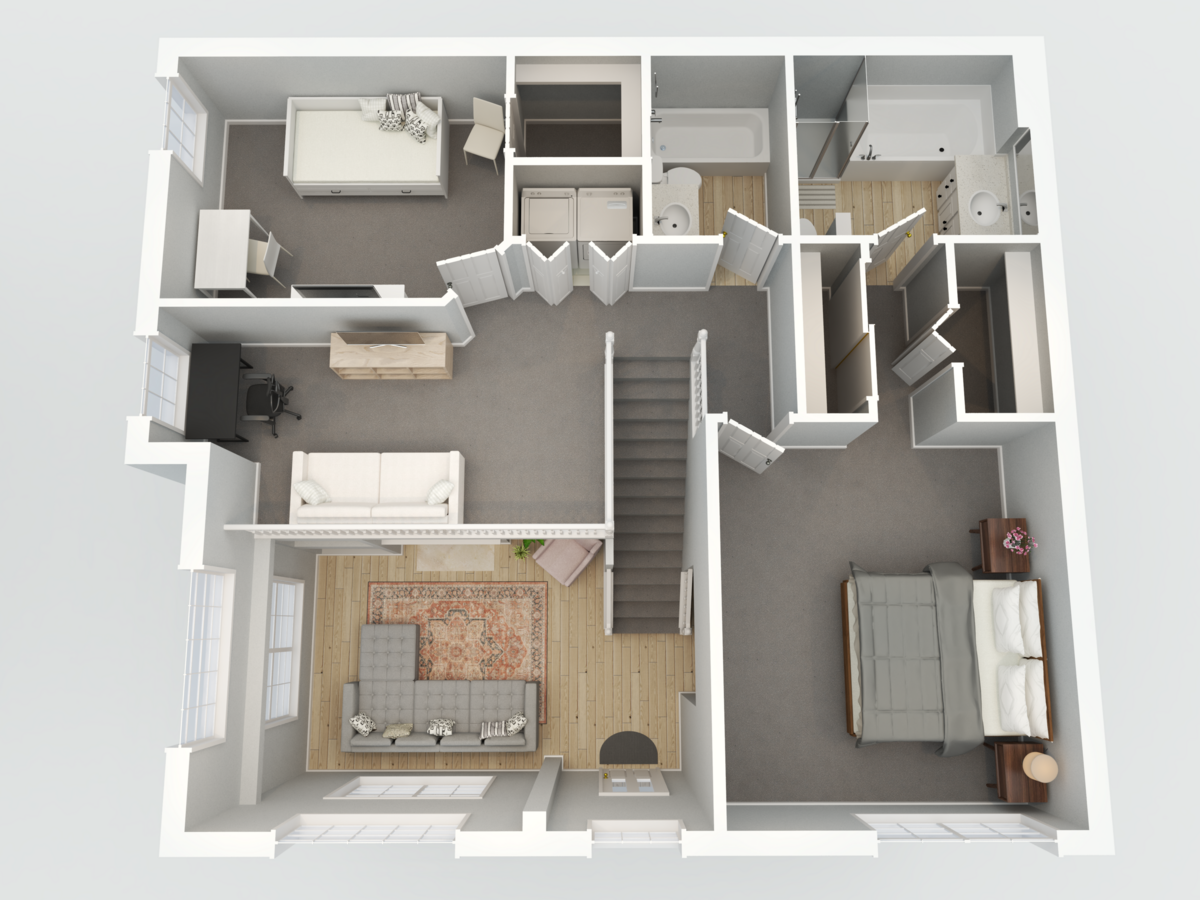 Realistic 3D Floorplan-Furniture-S.27-F2