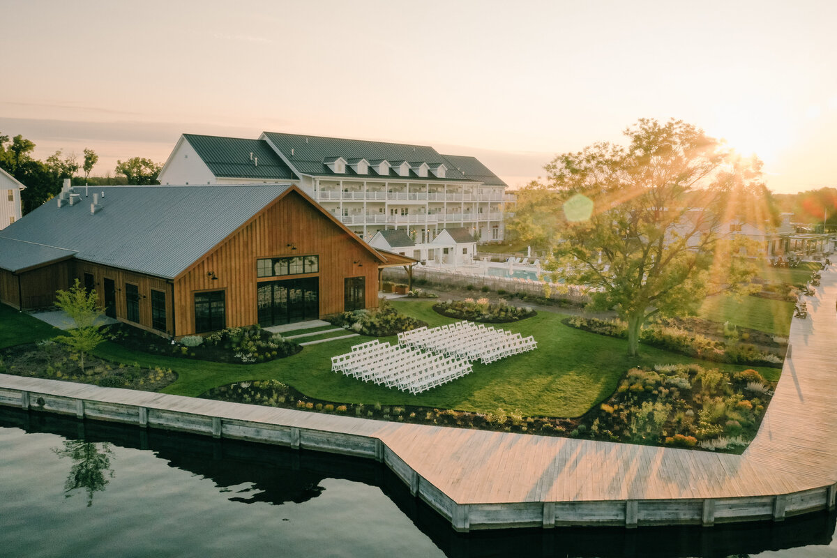 Lake House on Canandaigua Wedding Ceremony Drone Photo_Verve Event Co (2)