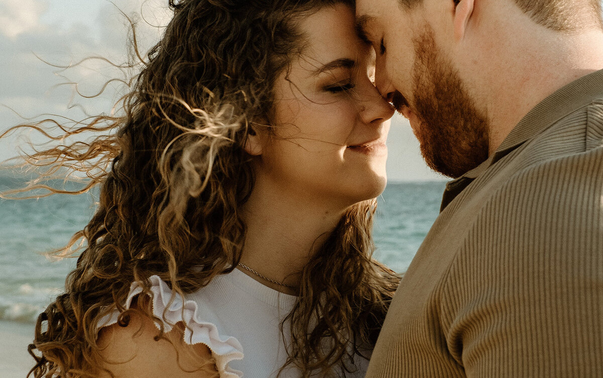 engagement in Hawaii at sunrise