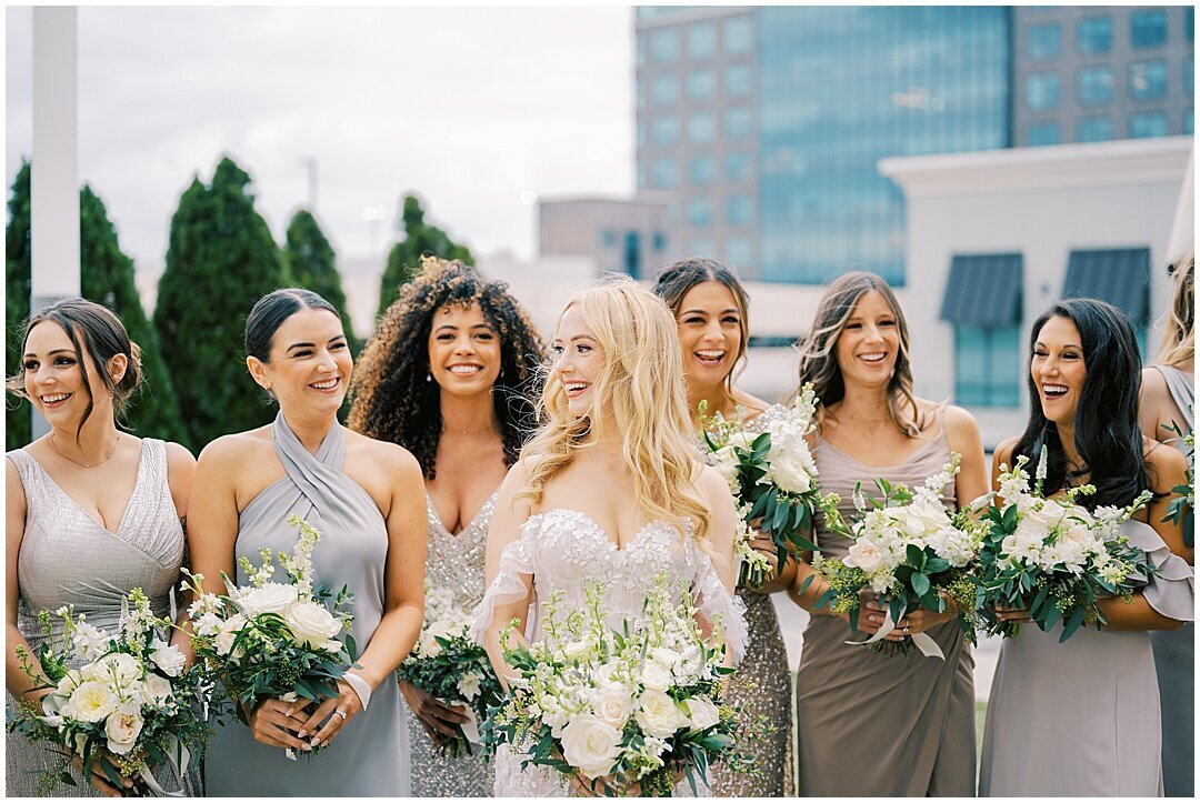 bridesmaids laughing together Atlanta Wedding Photography