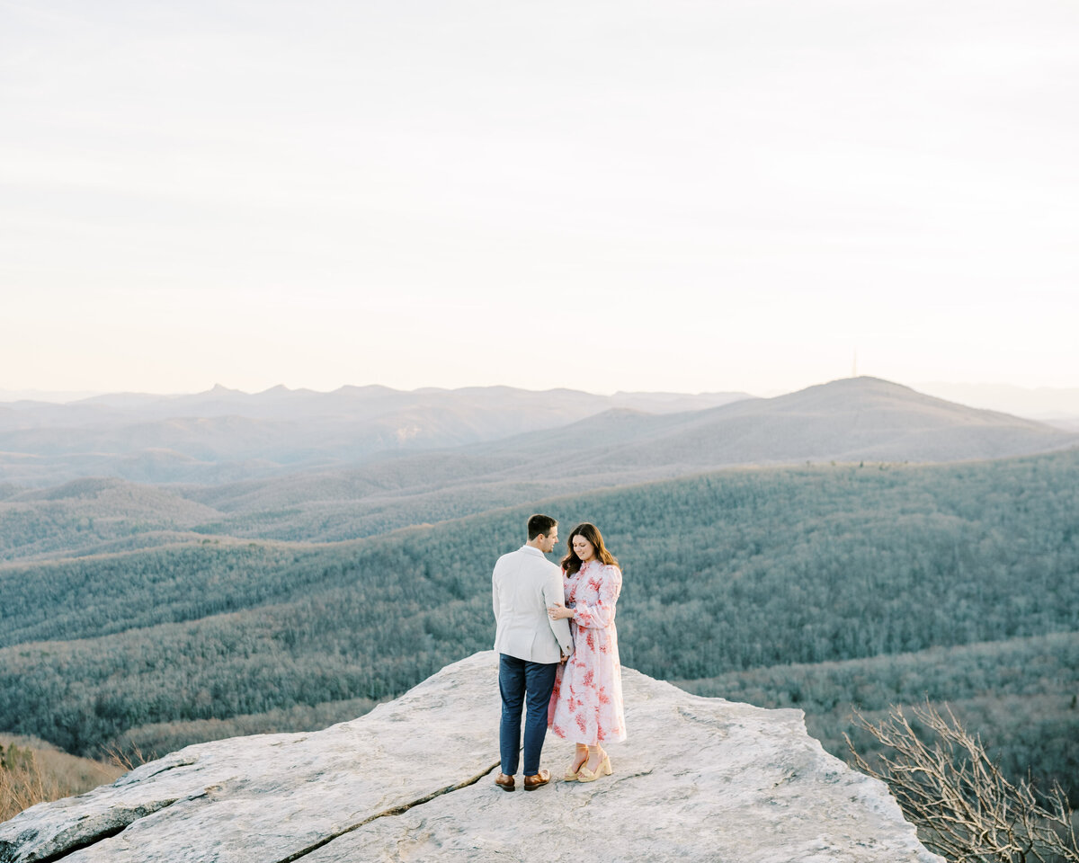 The Fourniers | Grandfather Mountain Engagement-101