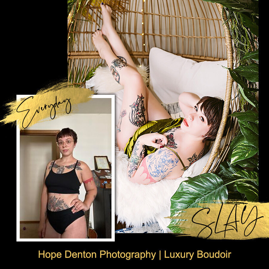 tattooed women boudoir