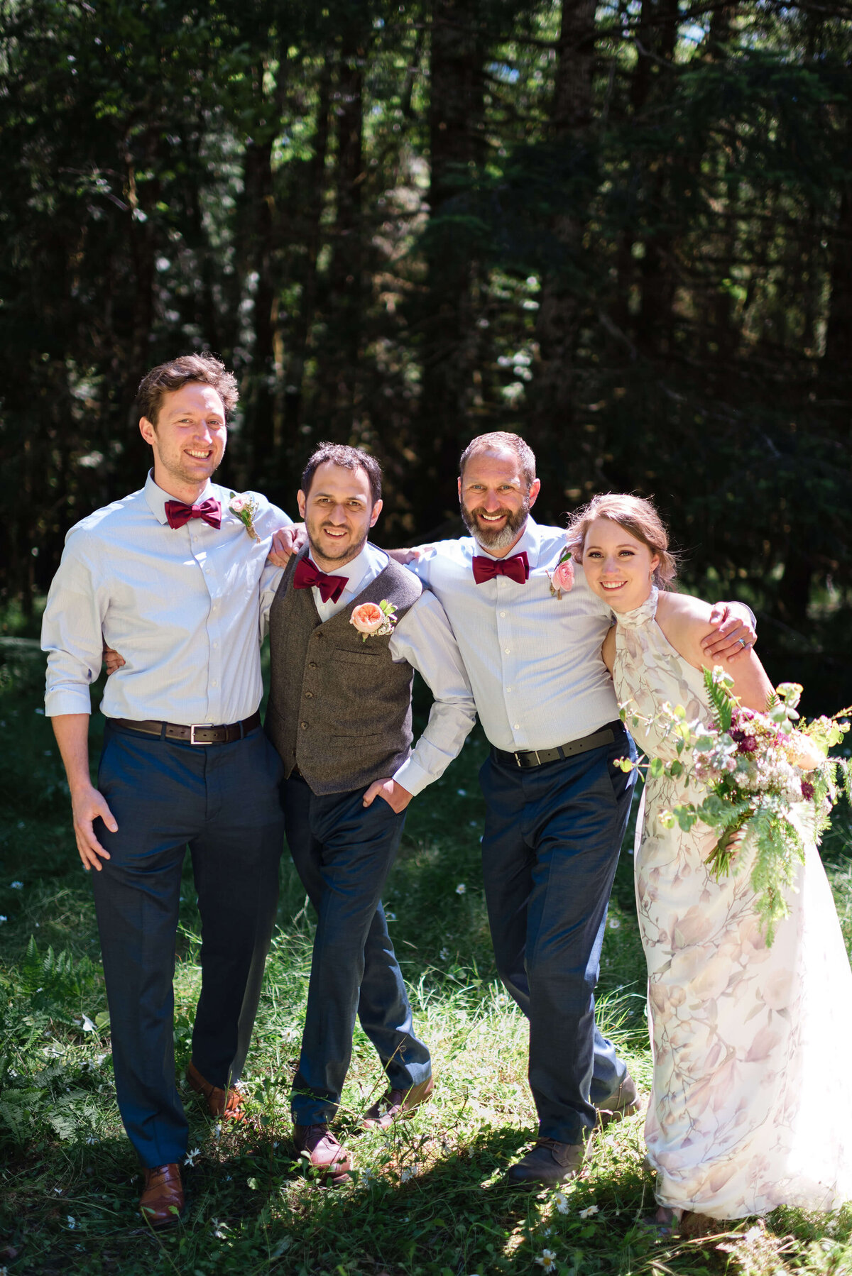 Bridal Party  at Nature Bridge Wedding