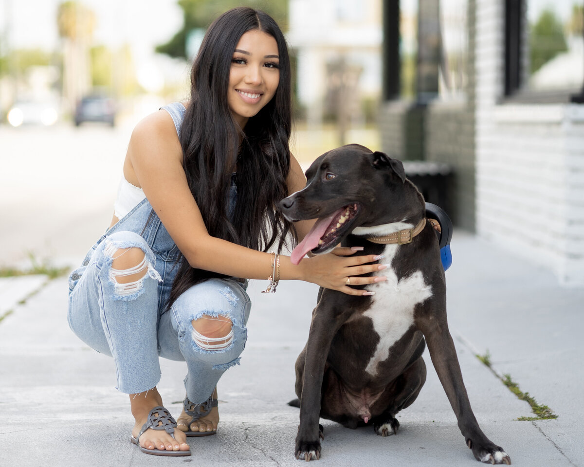 Senior Photos with Dog