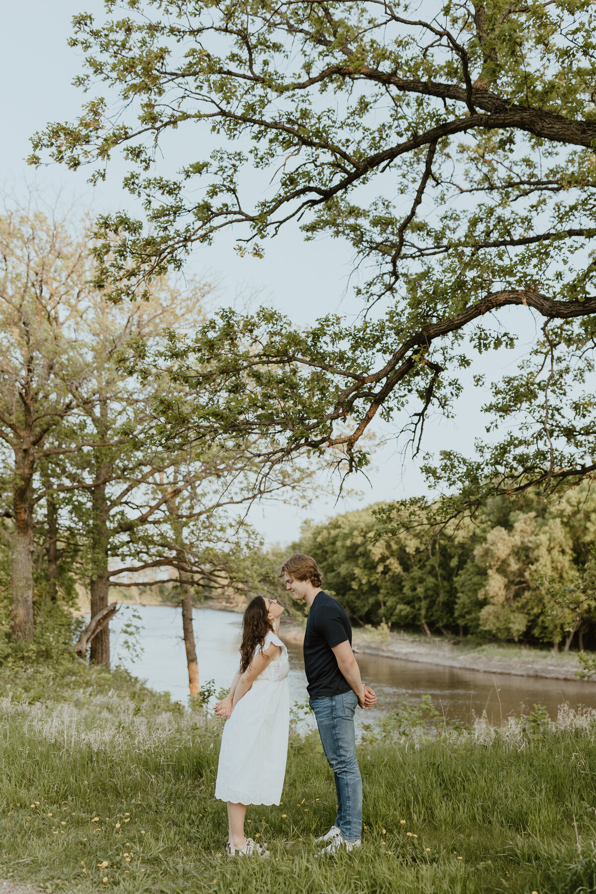 spring blossom engagement