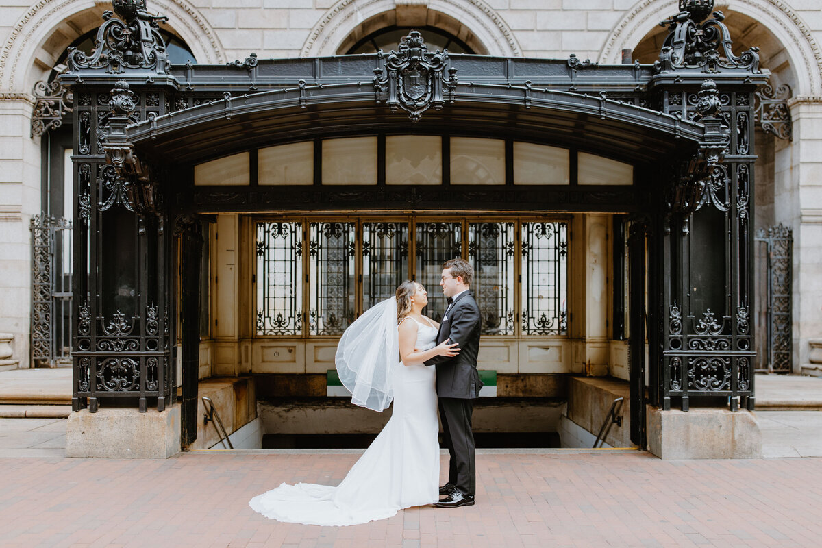 Boston Wedding Photographer - Boston Public Library - Boston Massachusetts - Bride and Groom-
