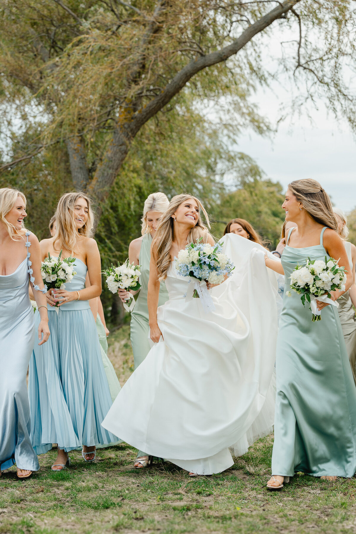 french-blue-sage-nantucket-bridesmaids