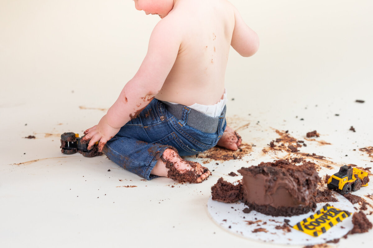 chocolate-cake-and-one-year-portraits