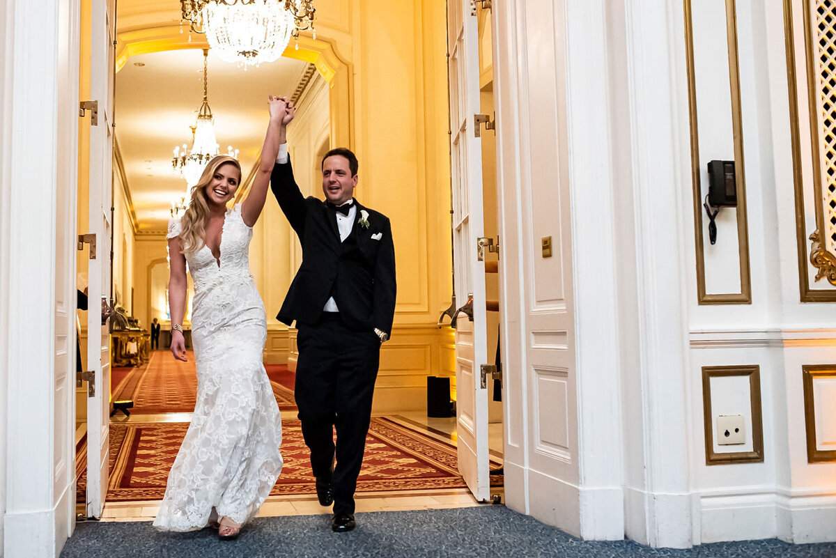 Gold Ballroom Reception at Palace Hotel Wedding