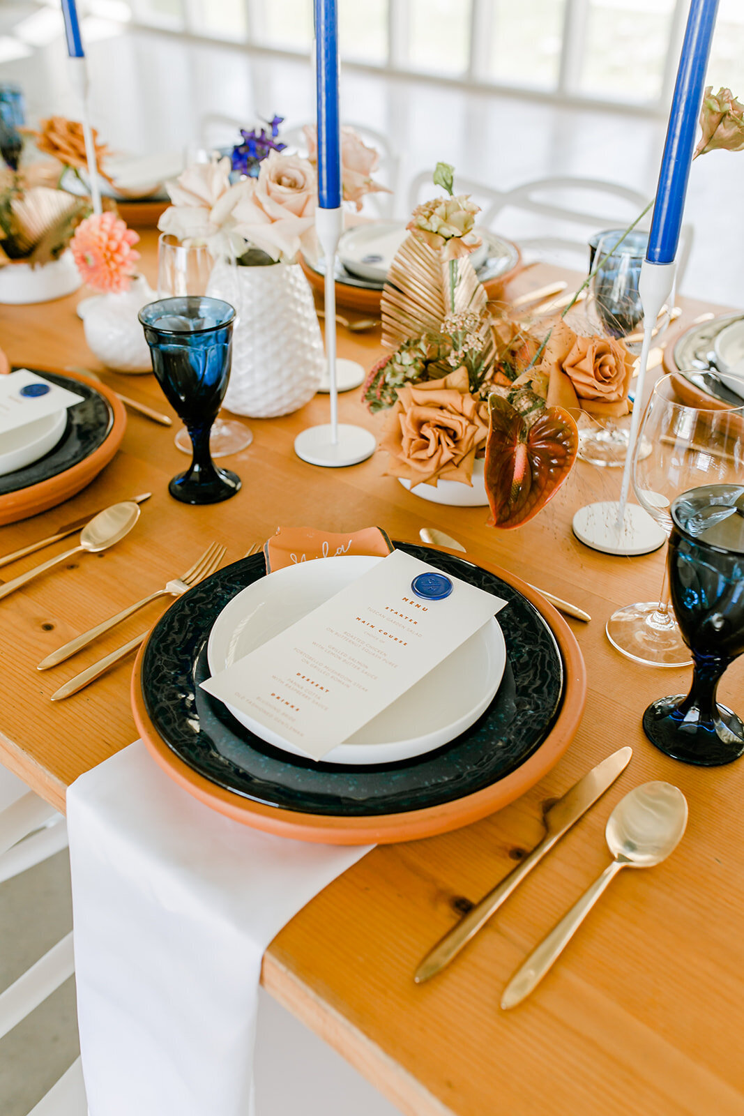 Wedding table ideas for boho wedding in austin, texas