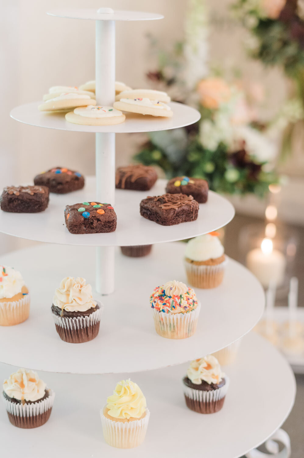 Delicious cupcake tower