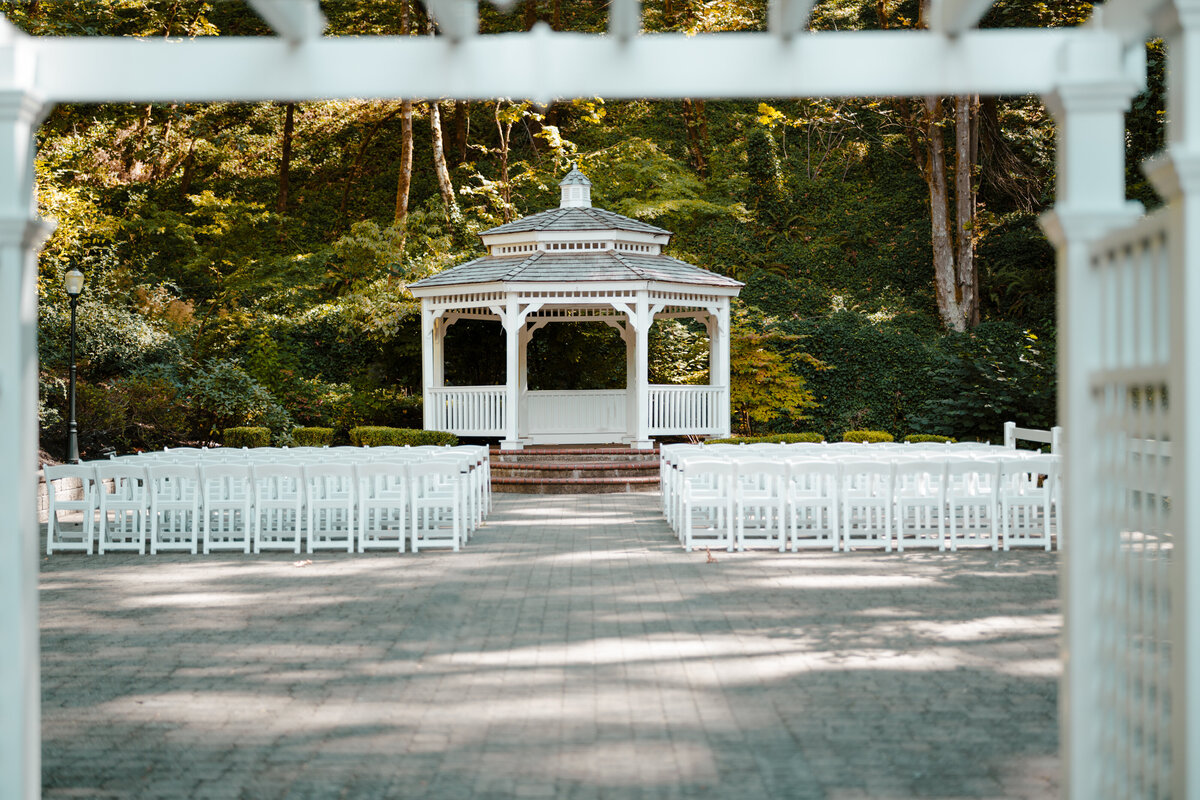 a white gazebo