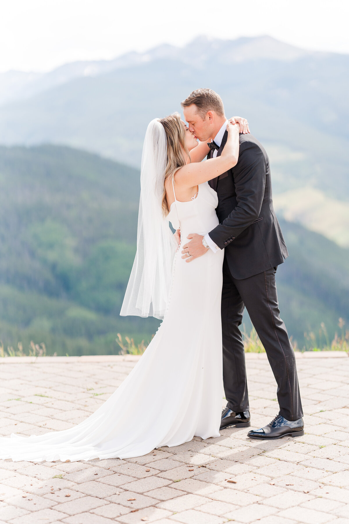 Vail Wedding Deck Mountain Village Romantic Summer Elopement Wedding Ski Lift Elena Spraguer Photography 0009