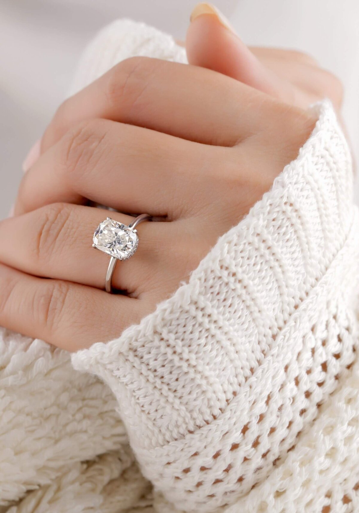 A Person Wearing an Engagement Ring