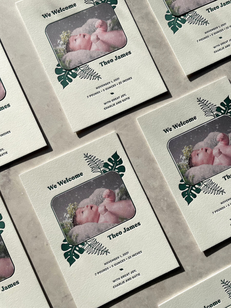 monstera-green-baby-announcement-letterpress-bodega-press