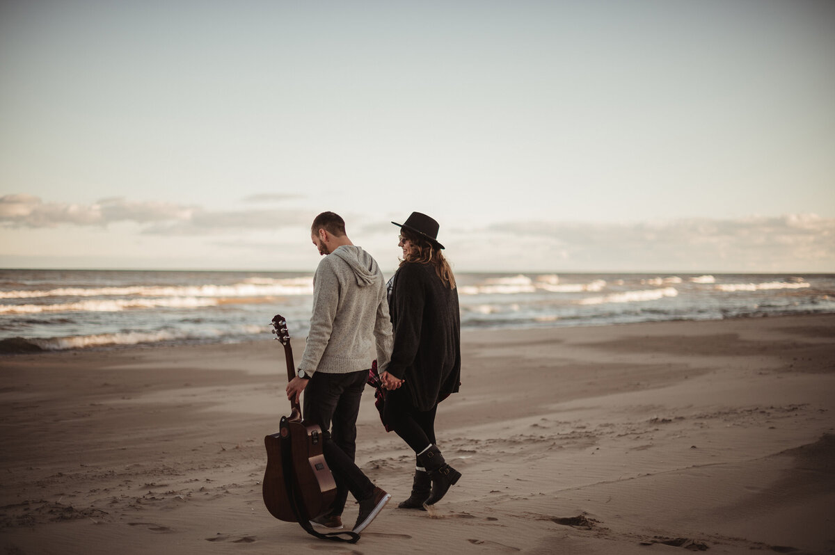 guitar engagement session