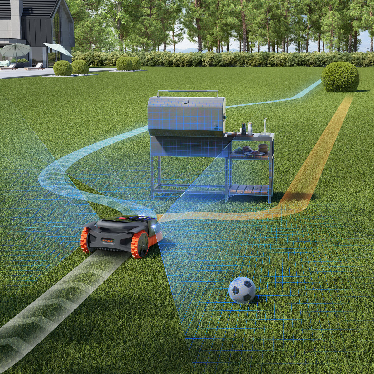 Navimow X3 football