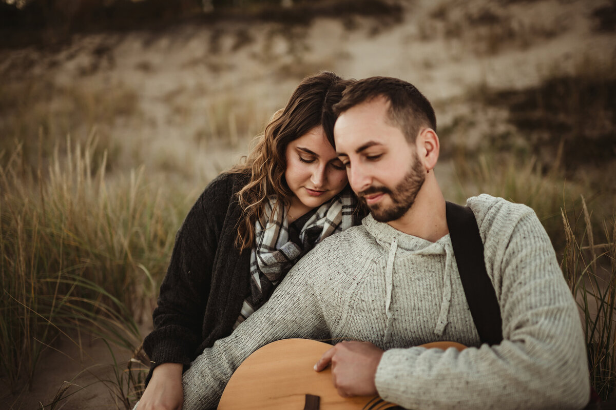 guitar engagement session