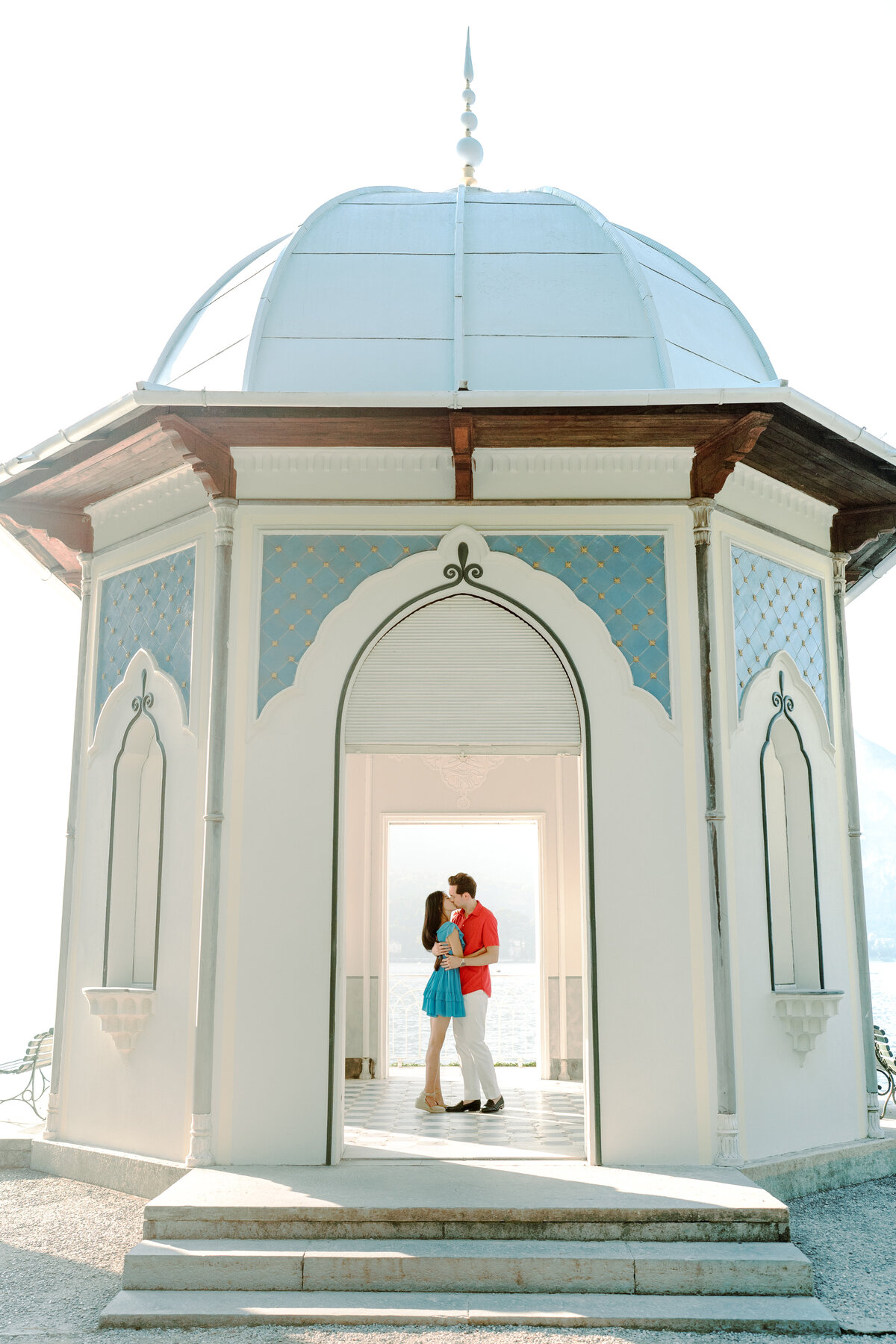 Engagement session at Villa Melzi on Lake Como in Italy photographed by Lake Como Photographer