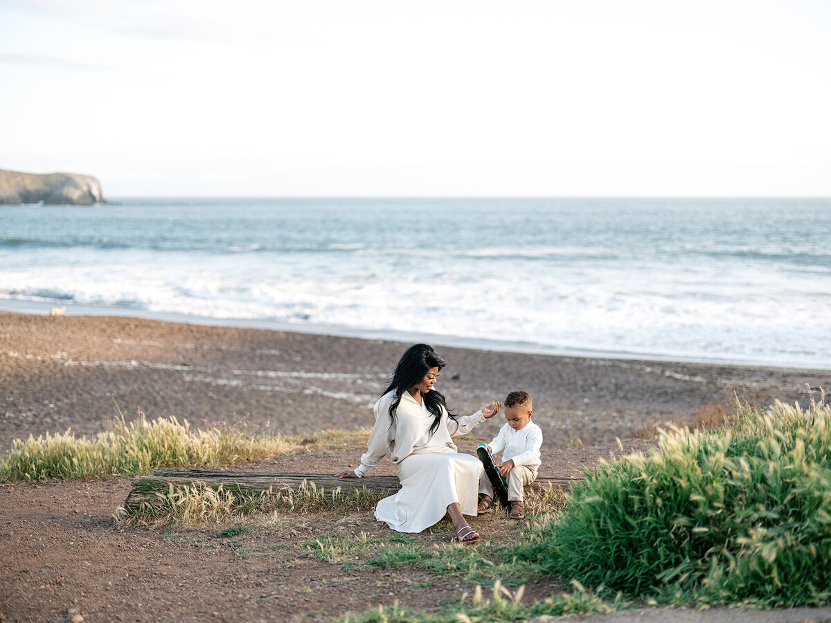 Rodeo Beach landscape family photography Marin Headlands Bay Area session