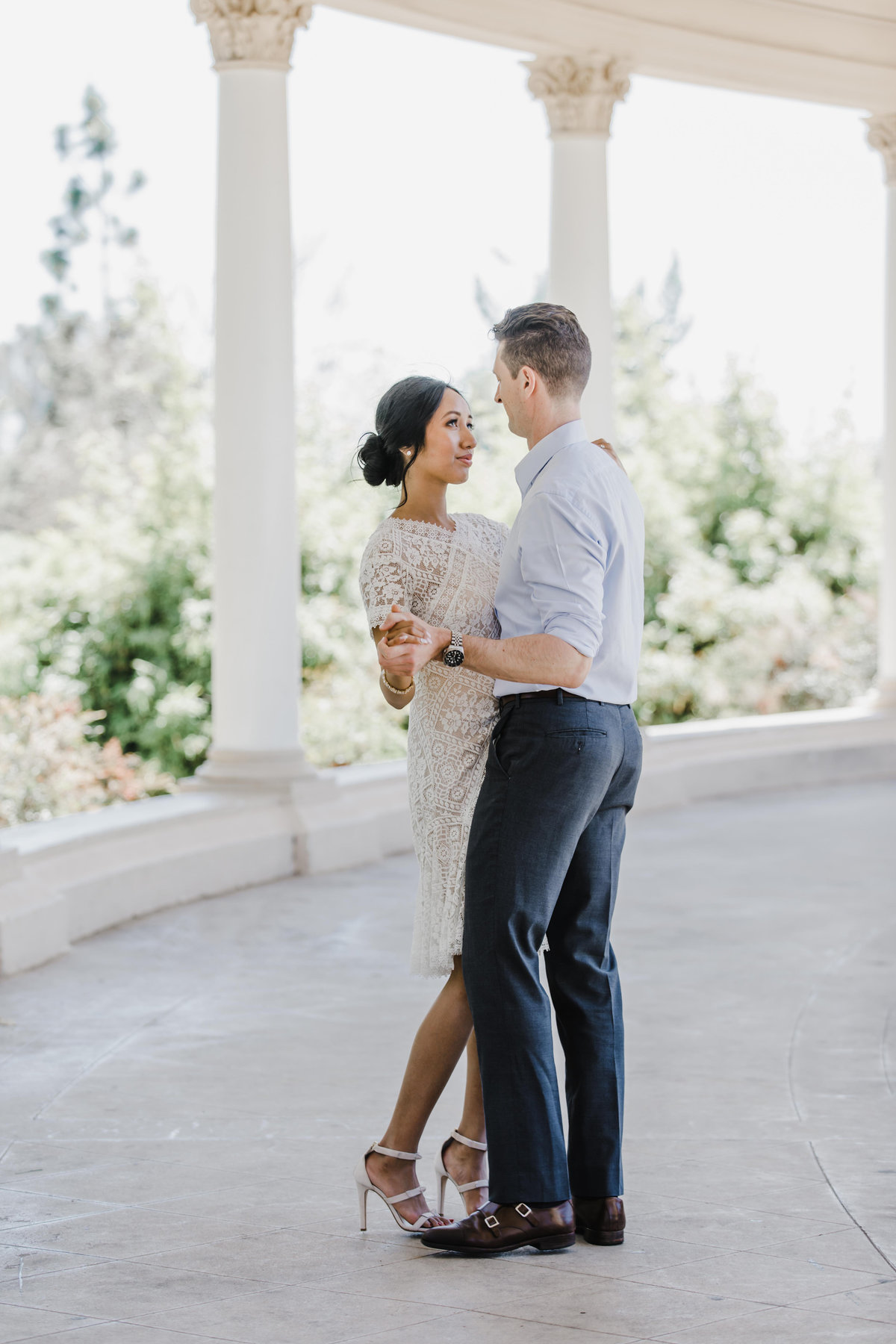 Engagement Session at Balbo Park, San Diego. Photography by Jessica Jaccarino Photography.