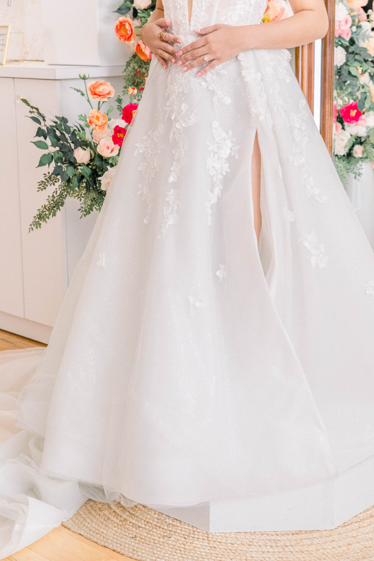 wedding dress detail photo from Belle En Blanc in Billings MT