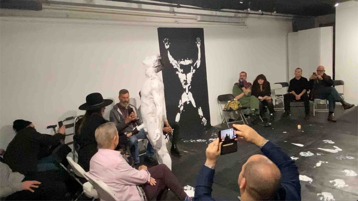 Brent Ray Fraser SoHo Project Space NYC - Body Paint Ritual 2020 - 15