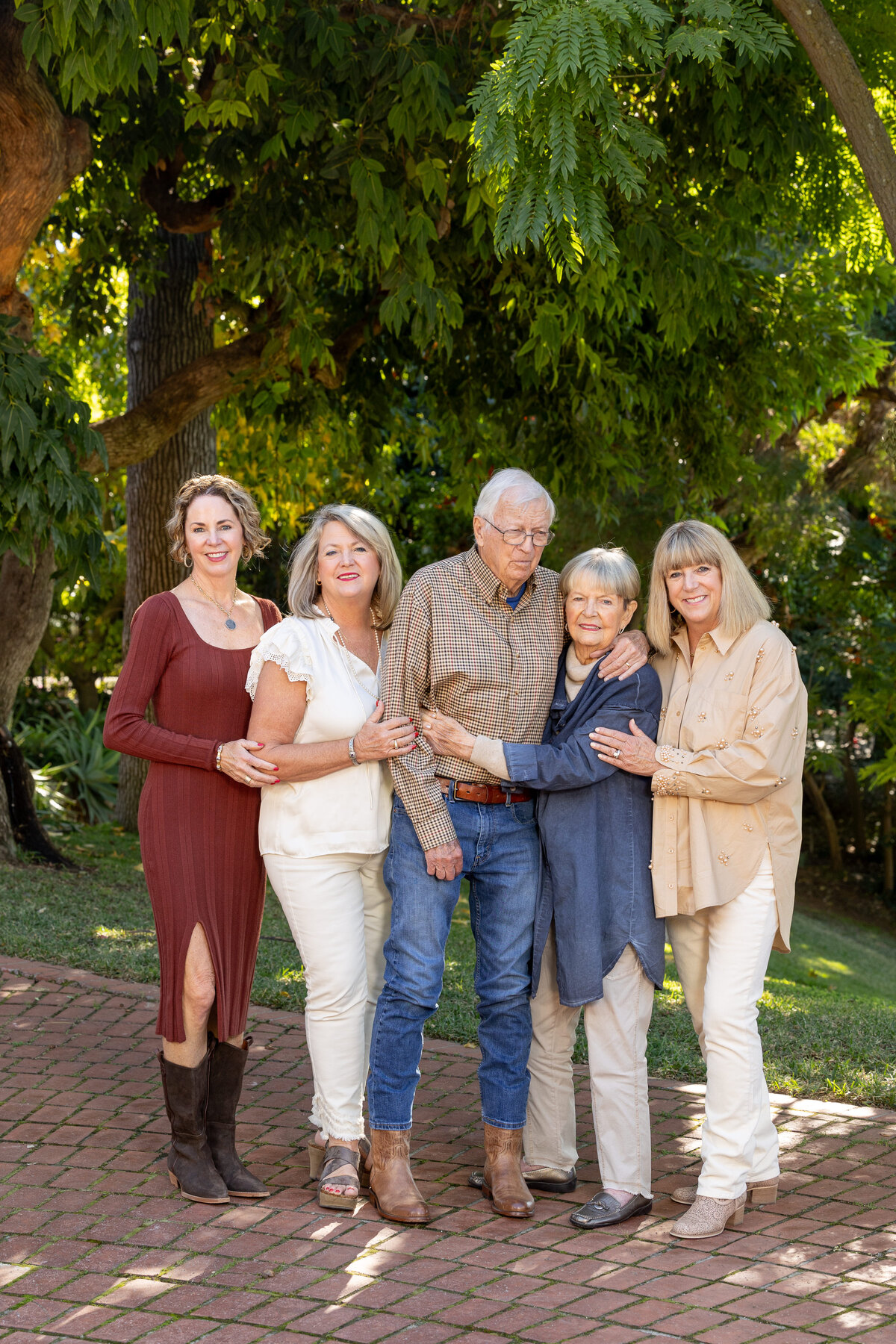 Family standing up