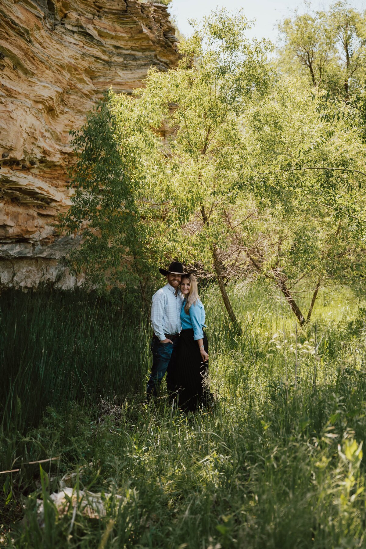 palo duro canyon couples session in Texas panhandle