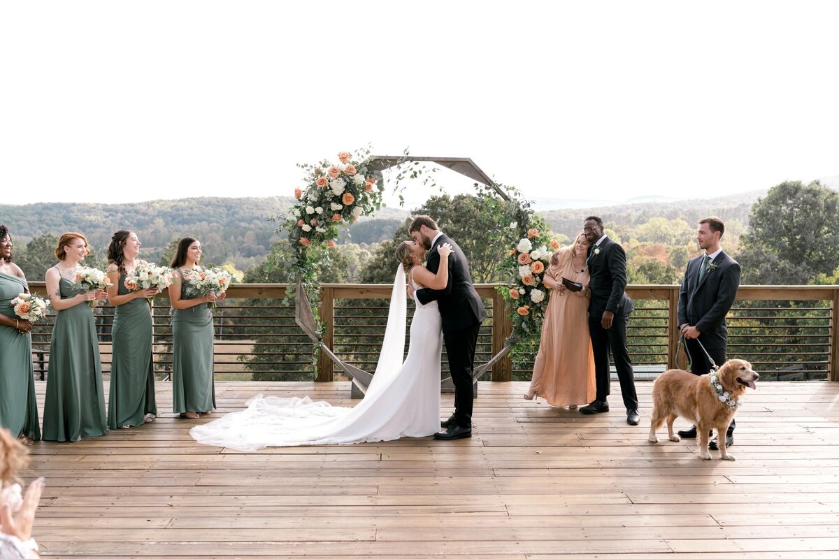 ceremony-bride-and-groom-just-married-lewallen-farms-waleska-ga