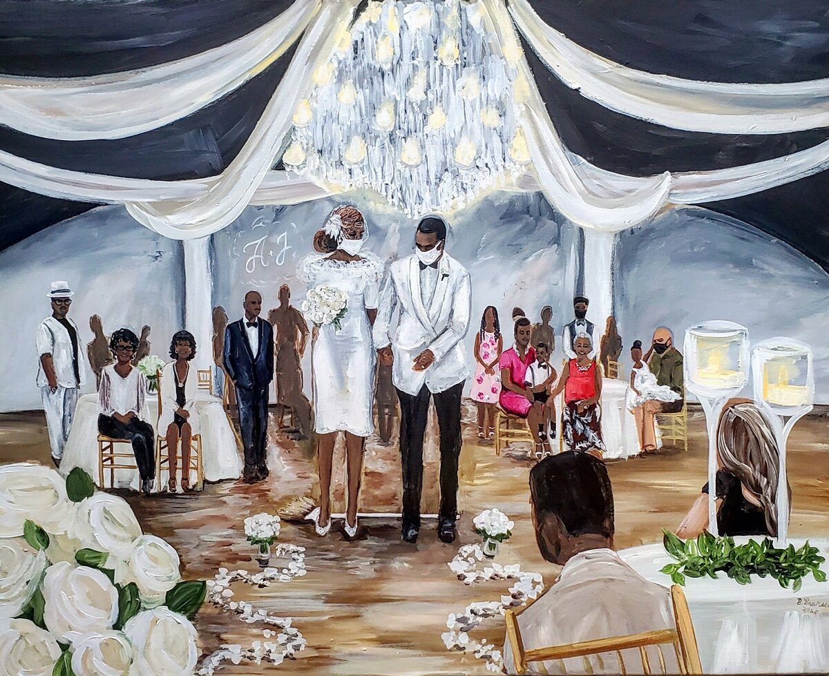 Live Wedding Painting For A Special Ceremony or Reception Moment
