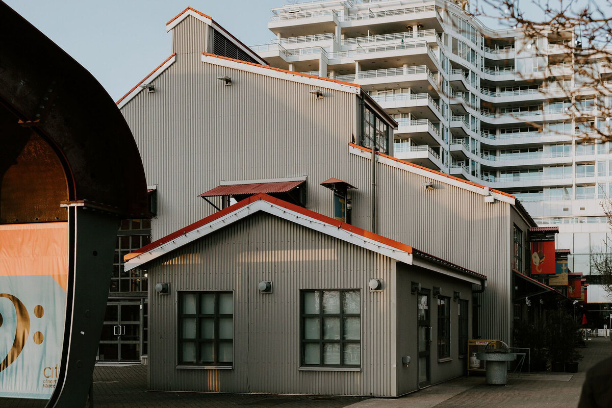 The Pipe Shop Venue, a historic and industrial wedding venue at the The Shipyards in North Vancouver, featured on the Brontë Bride Vendor Guide.