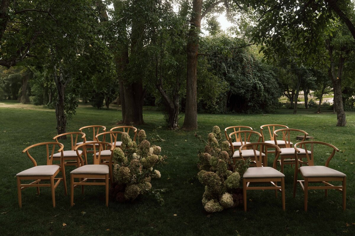 Intimate Ceremony Space in pear grove