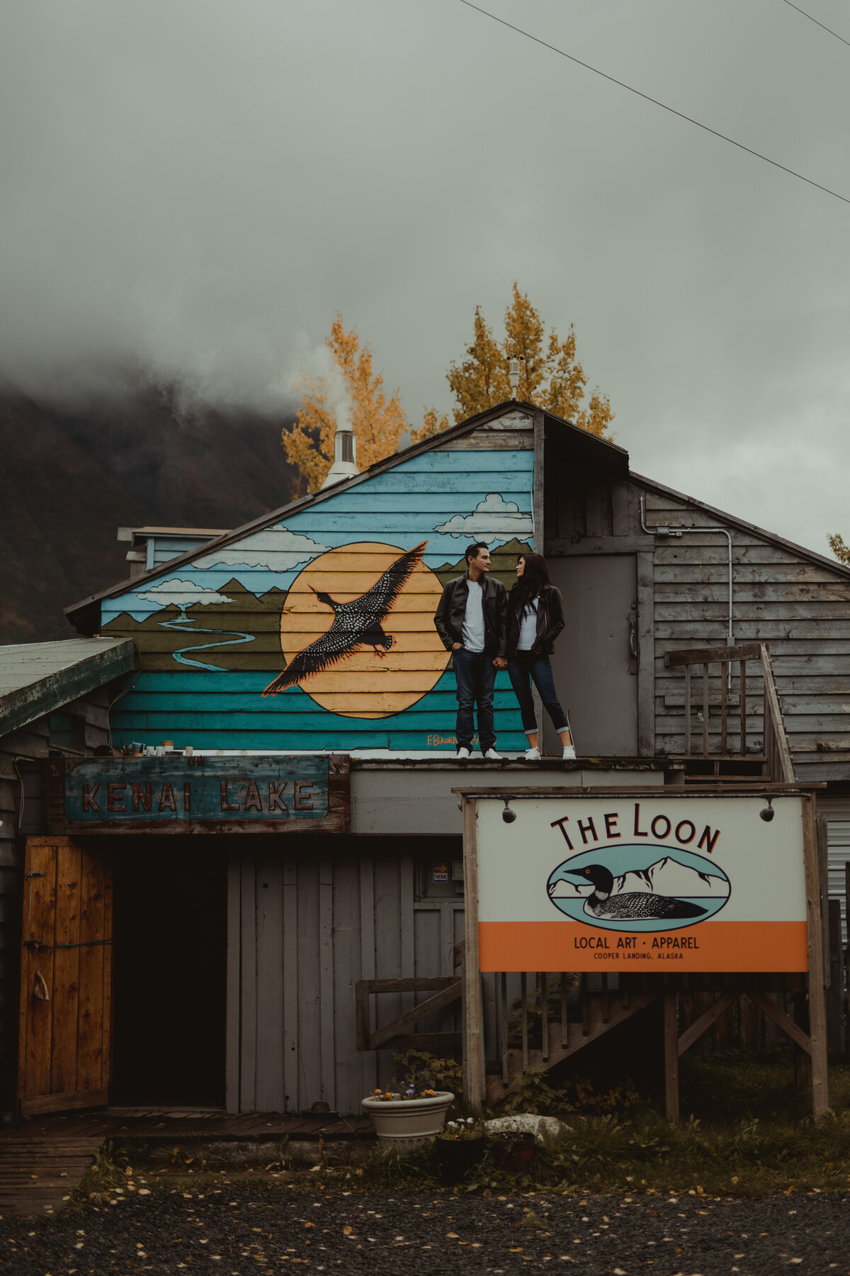 fall engagement photos