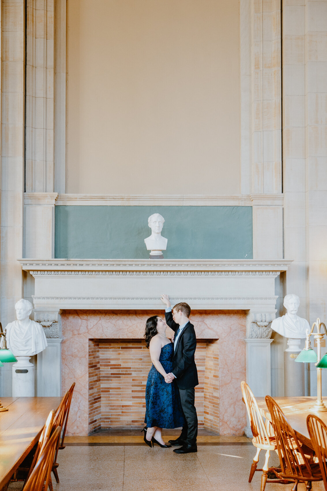 Boston Public Library Engagement Photos-Boston Wedding Photographer-50