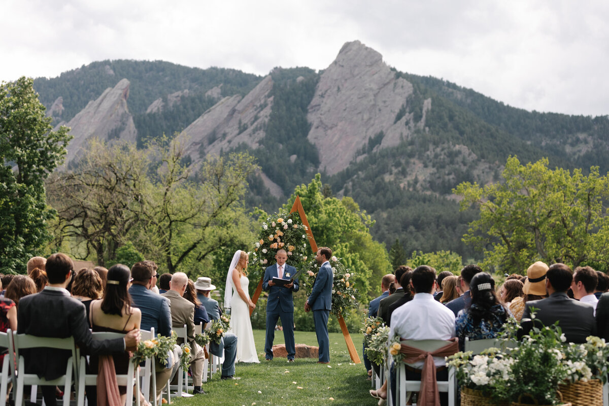 Boulder wedding at Chautauqua park