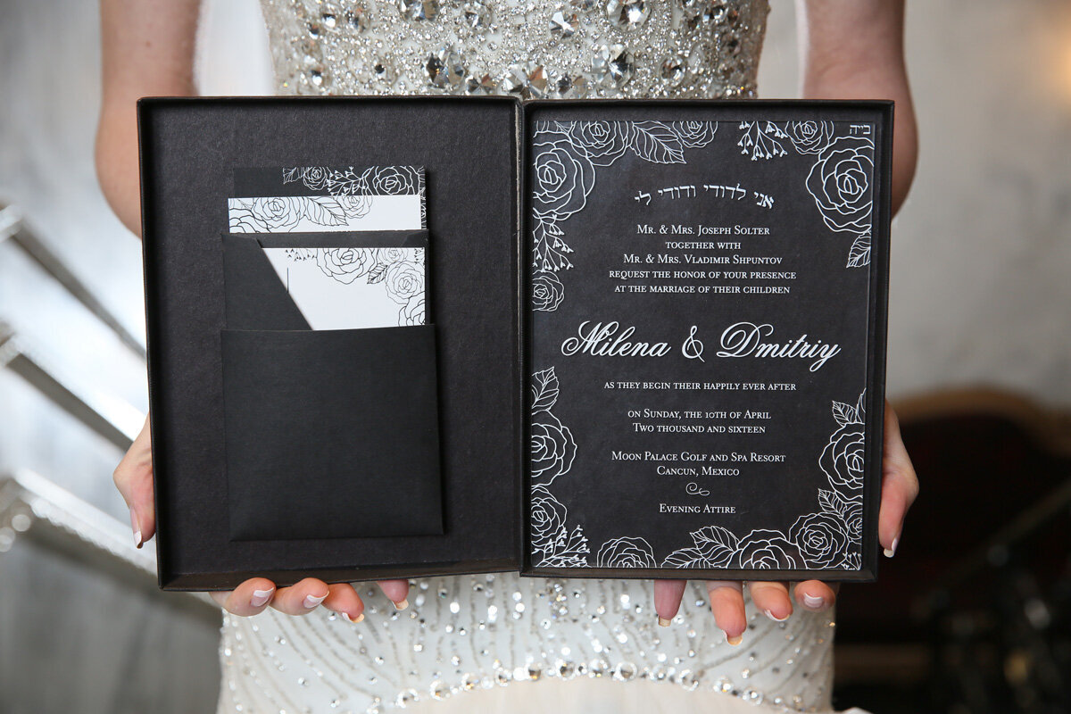 wedding stationery custom invitation suite plume and stone 68