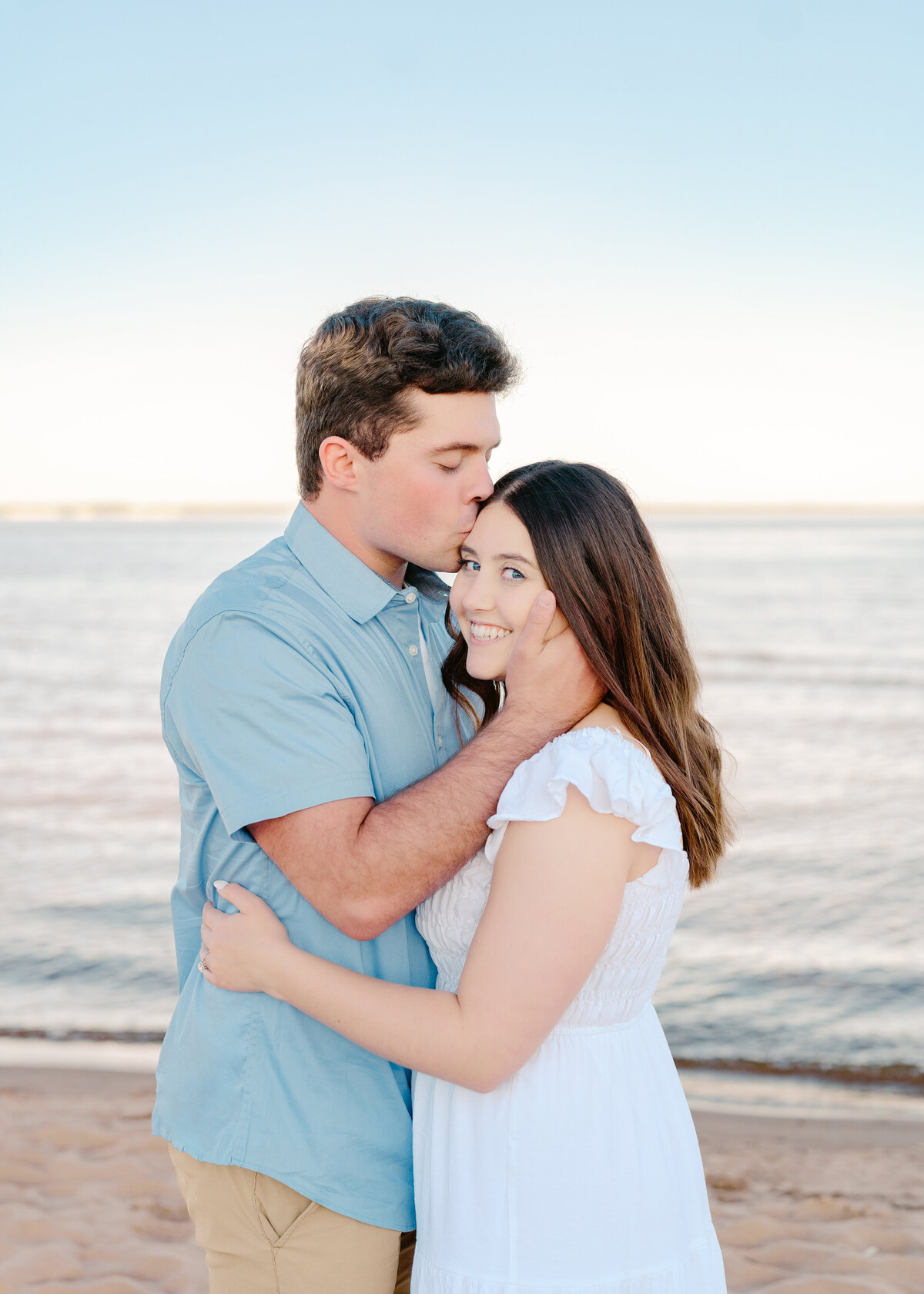 lake michigan engagement pictures
