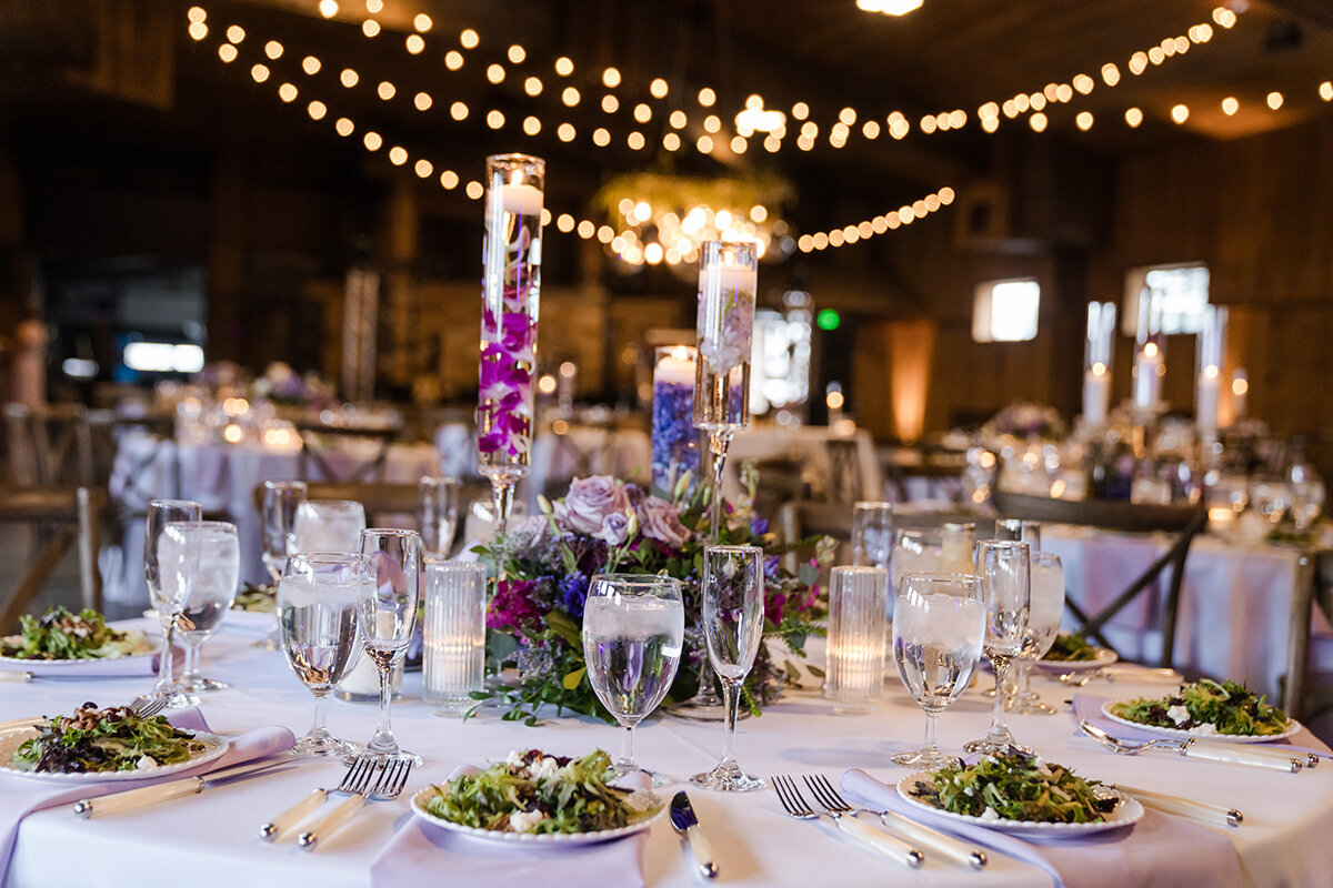 wedding details and table decor