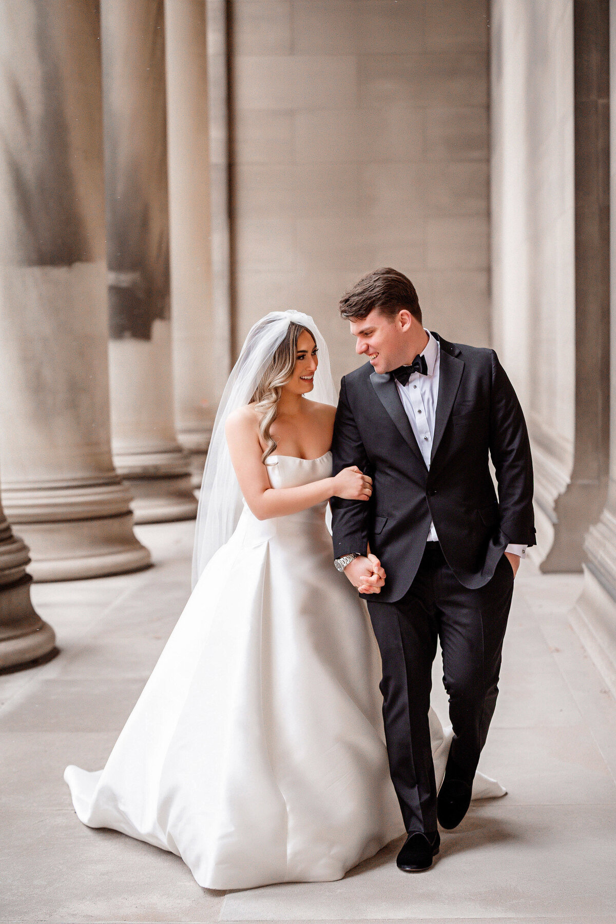 mellon institute columns wedding photo