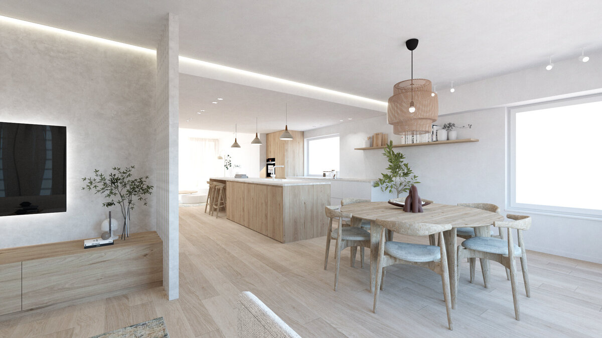 interieurontwerp-design-modern-beige-wood-hout-wit-leefruimte 8